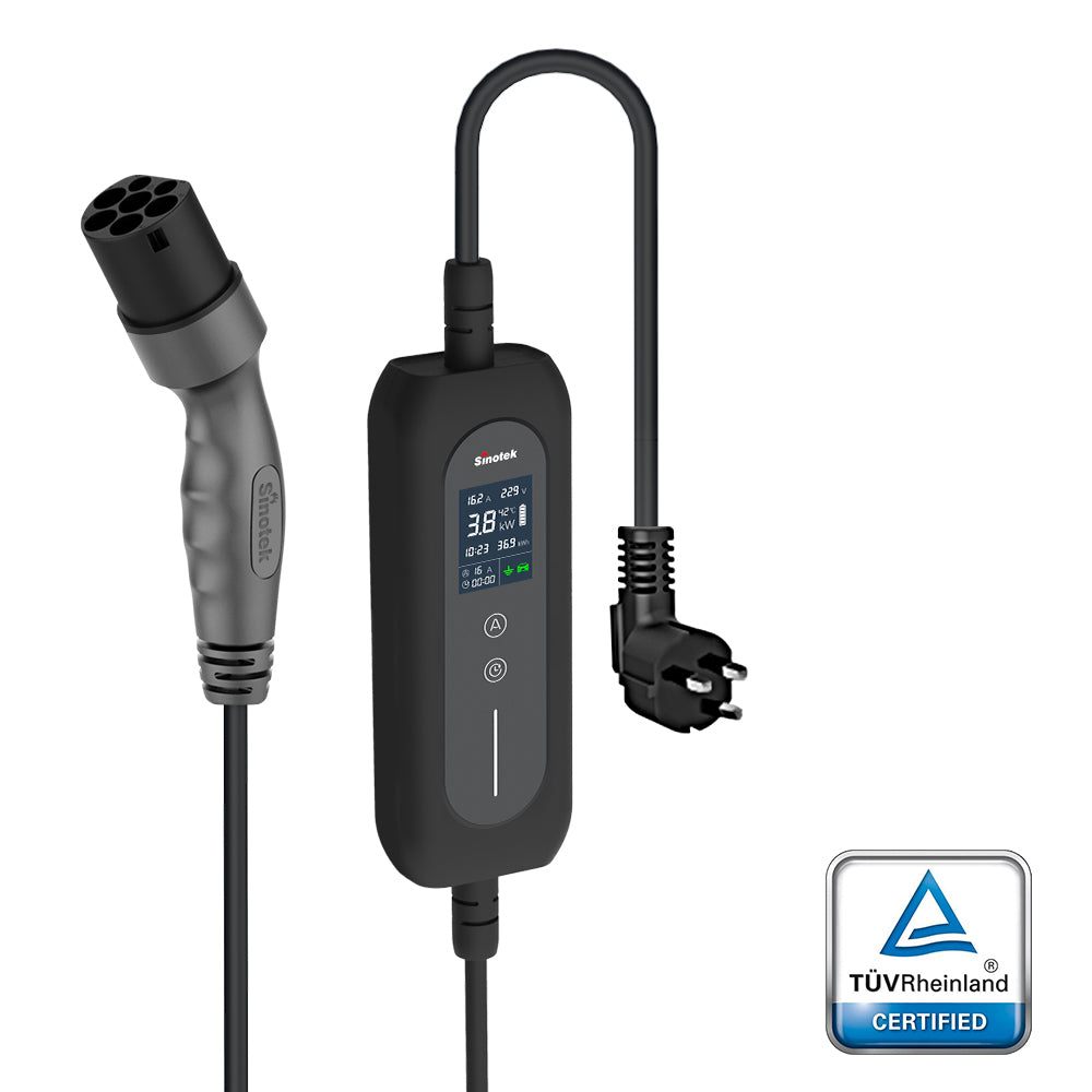 British square foot 13A electric vehicle charger 10 meters (Type 2)
