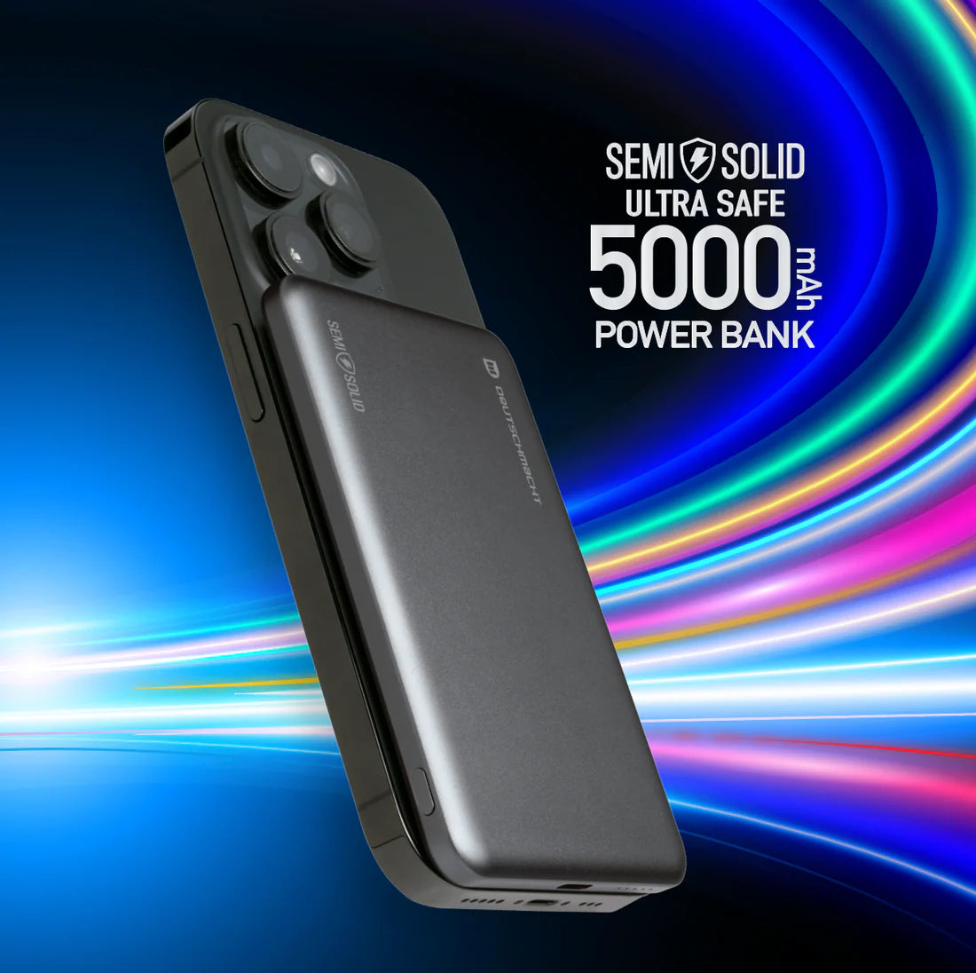 DM DM-PB-100-DC-LC 10000mAh built-in dual-wire mobile charger (USB type-C and lightning)