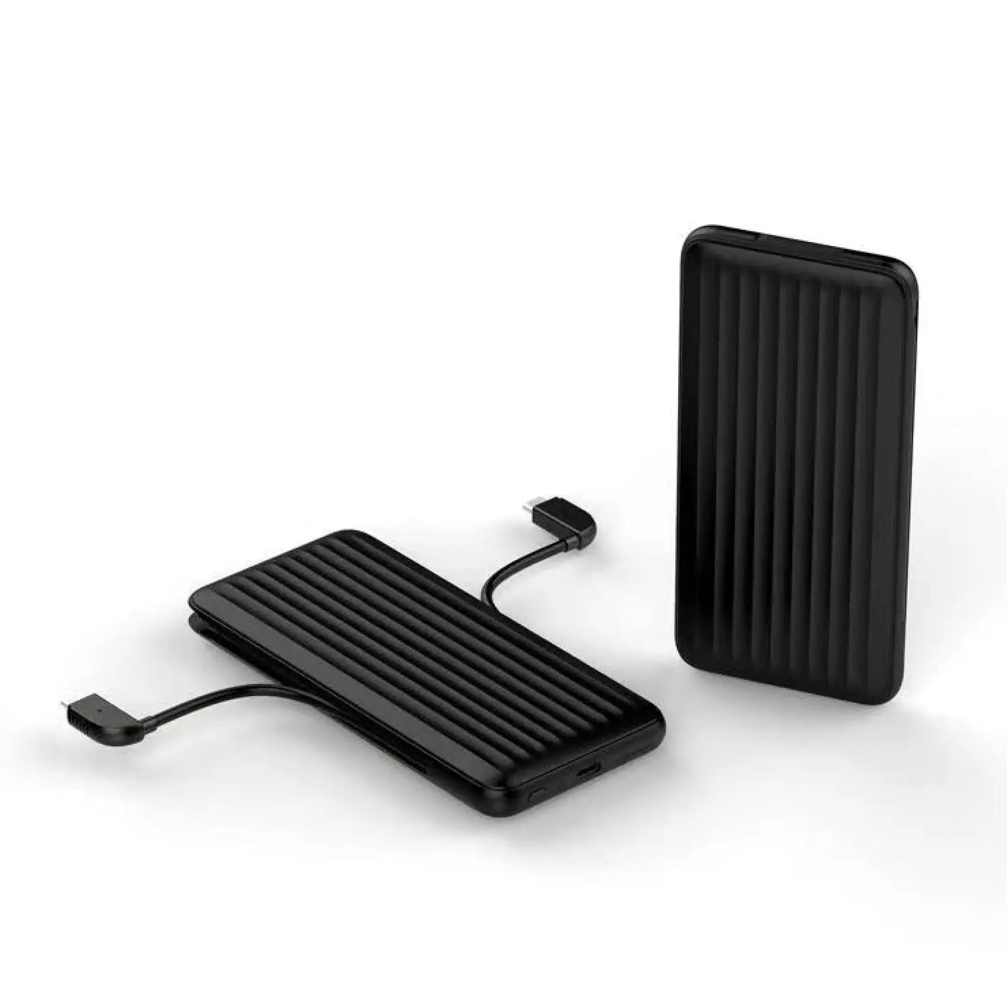 DM DM-PB-100-DC-LC 10000mAh built-in dual-wire mobile charger (USB type-C and lightning)