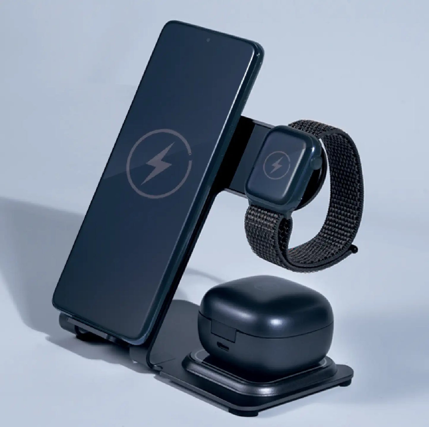 DM DM-ALWCS3-BK 3IN1 Magnetic Wireless Charging Stand