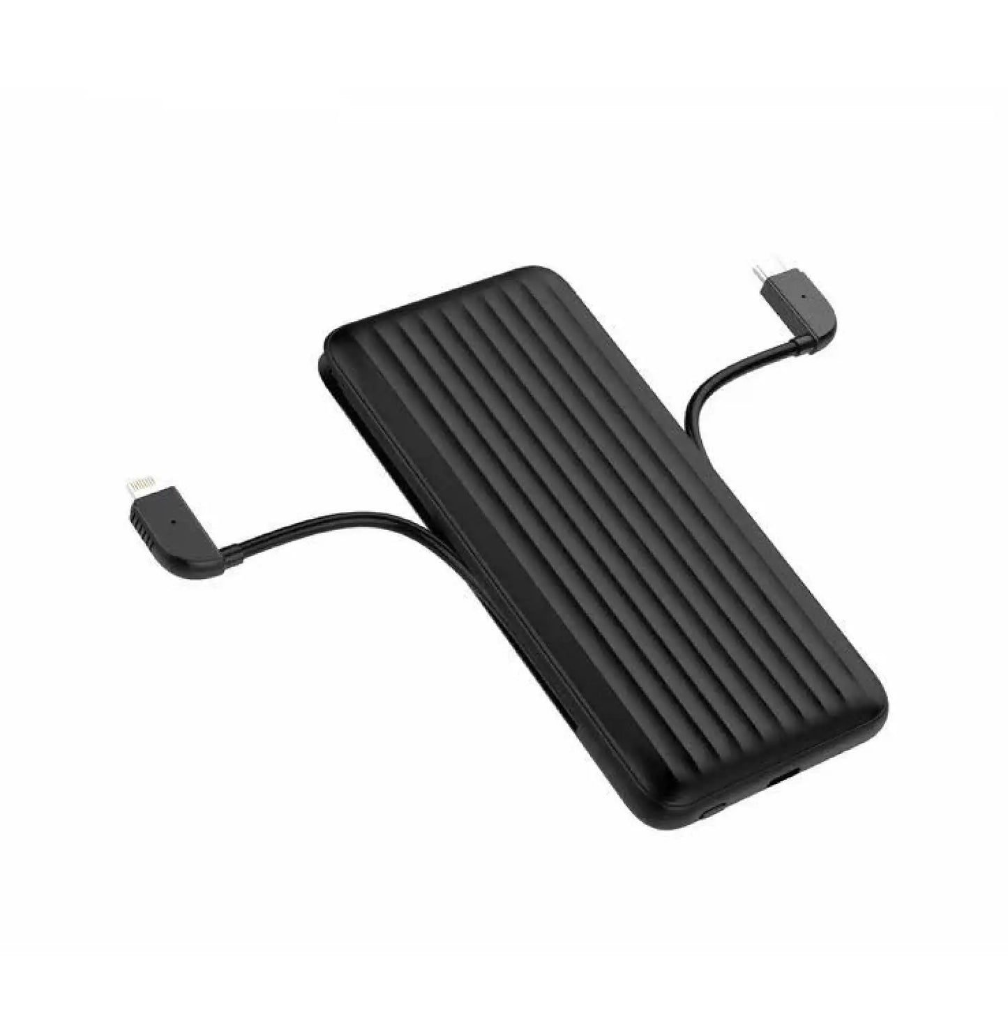 DM DM-PB-100-DC-LC 10000mAh built-in dual-wire mobile charger (USB type-C and lightning)