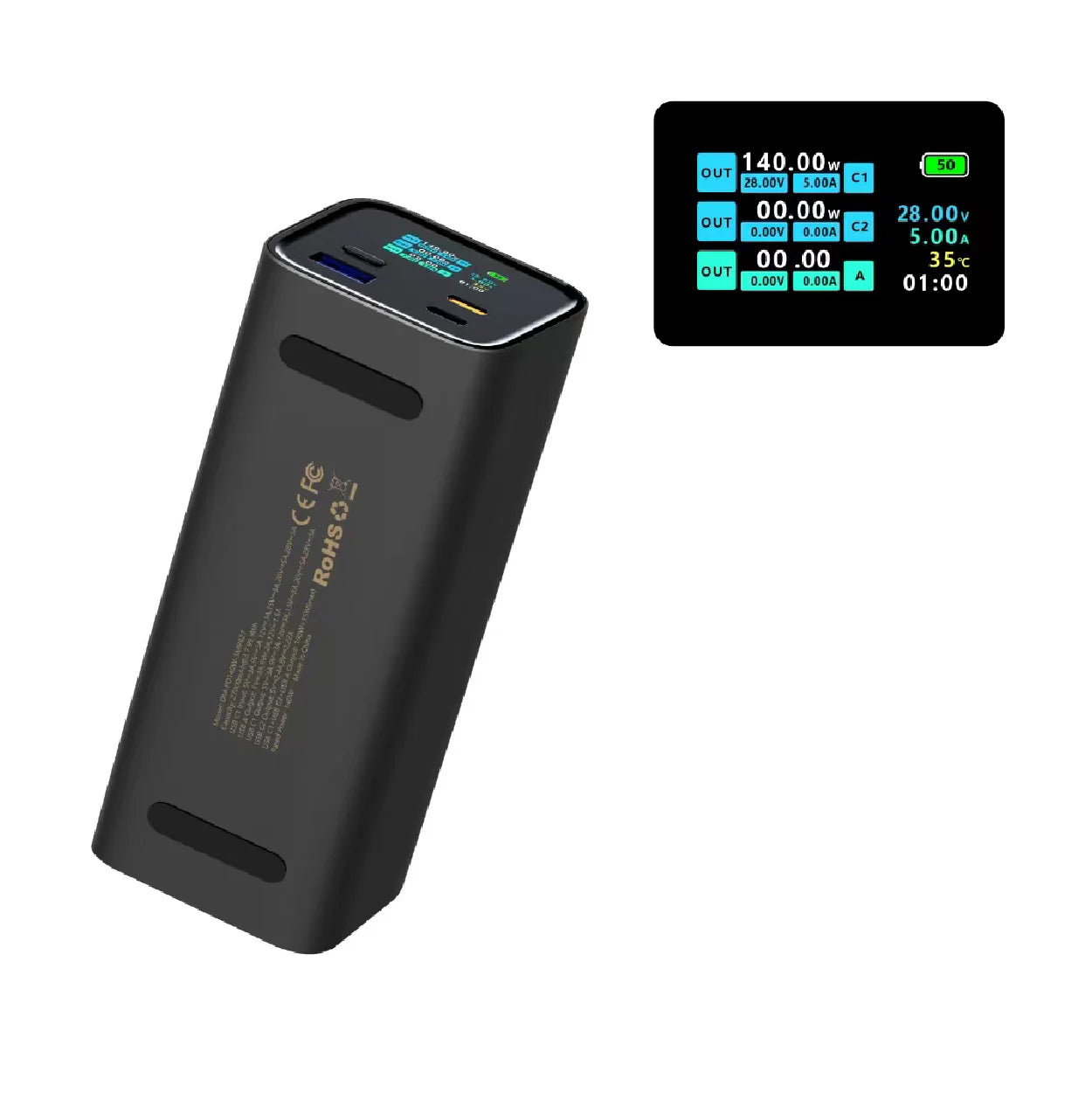 DM-PD140W-SMPB27 PD140W 智能便攜充電器 27,000mAh