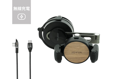 JOWUA 可調節角度隱藏折疊吸盤手機夾架 (無線充電版)
